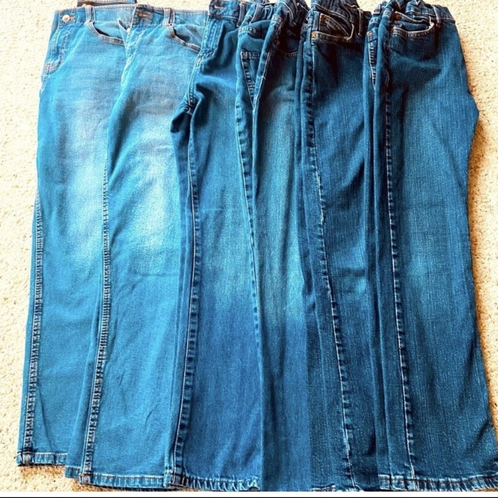 Boys Blue Jeans 6- Total- 2 Architect,2 Childrens Place, 2 Wrangler.